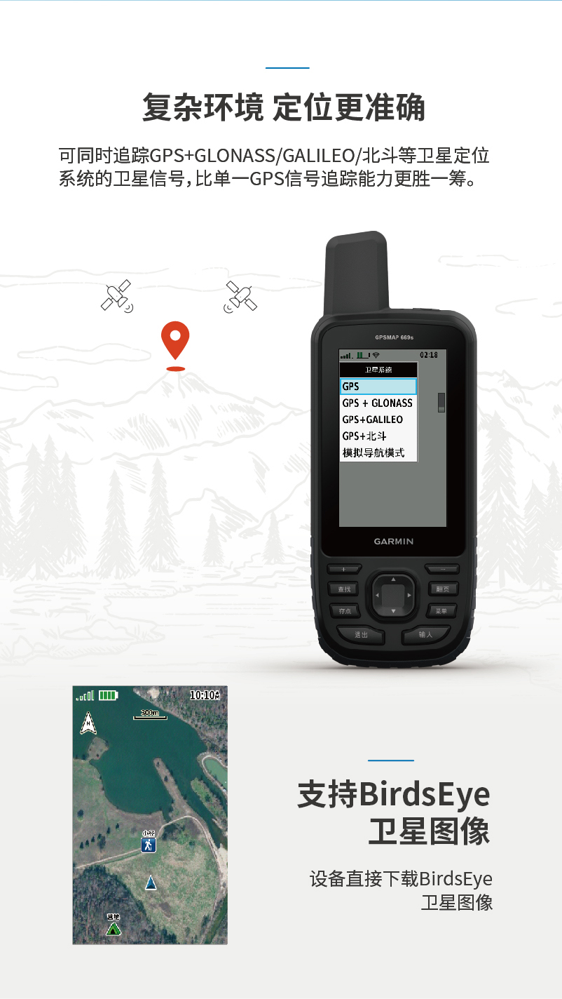 美国佳明GARMIN行业手持GPS map669s 气压测高 电子地图导航 免费升级 彩屏防水示例图9