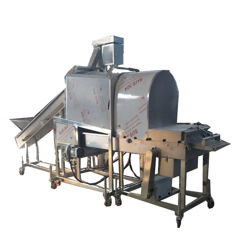 香酥 鸡米花生产线 GFJ-400型鸡米花裹粉机设备 鸡米花油炸生产线 可提供来厂实验