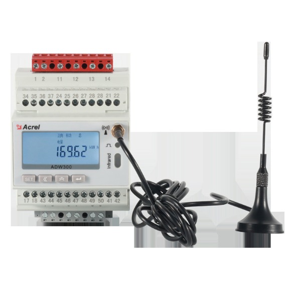 节能计量管理 安科瑞ADW300-2C 两路RS485通讯 三相智能电表 无线电能计量