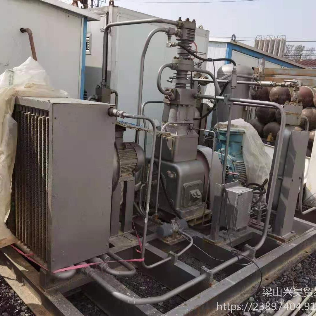 回收14年蚌埠鸿申g压缩机   进气压力3--20MPa，出气压力25MPa，流量300--2000㎡