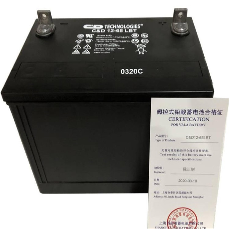 上海大力神蓄电池C&D12-40A LBT/12V40AH直流屏、ups电源电池示例图2