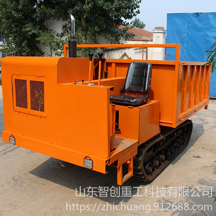 智创ZC-1 1  厂家供应2吨履带运输车大马力履带运输车柴油机井下自卸车