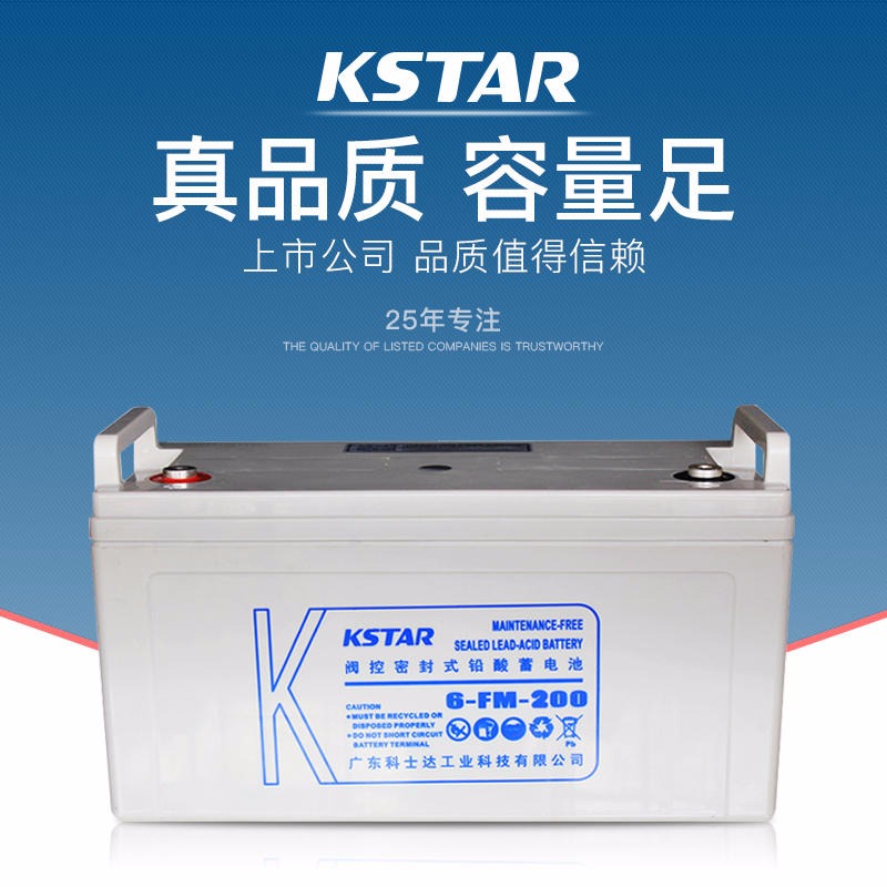 KSTAR科士达蓄电池  电源专用蓄电池6-FM-200  铅酸免维护12V200AH  质保三年KSTAR科士达