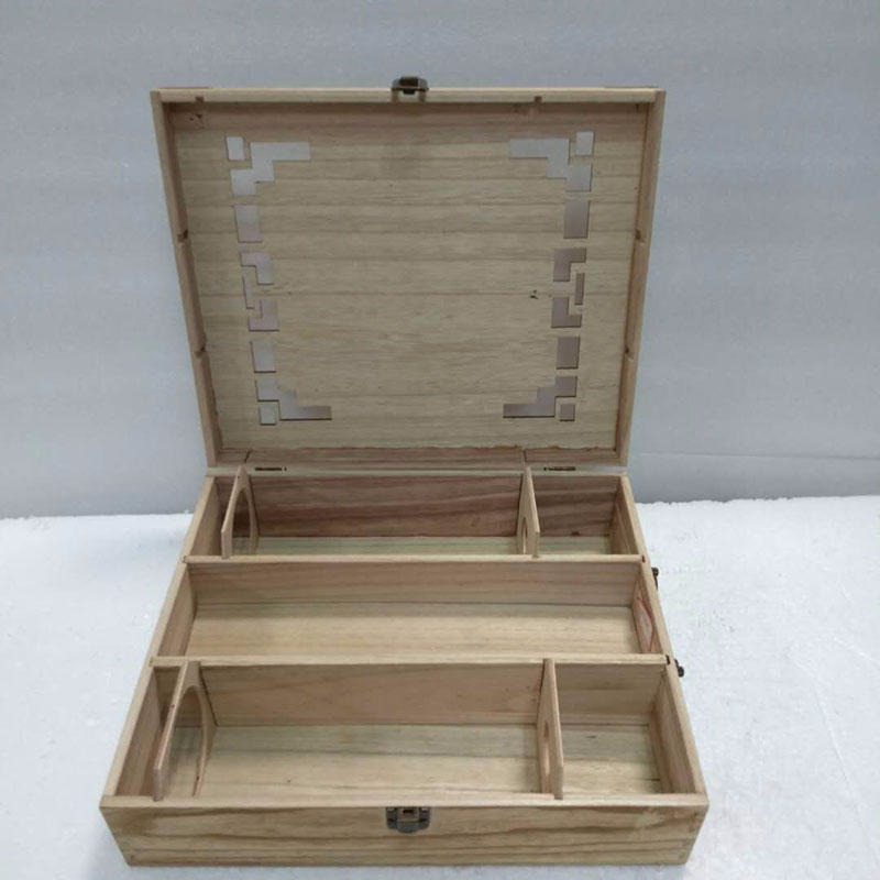 两瓶装木盒抽拉盒木制小盒包装盒实木包装盒厂家定制图片