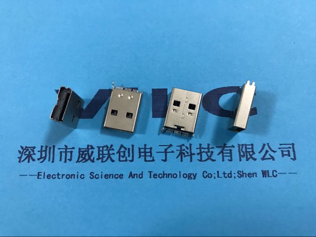 3.0夹板公头OTG连接器USB卡座双排针带TF座内插卡