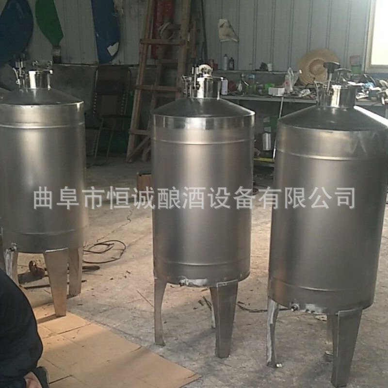 专业定制不锈钢移动式酒桶 食品级304材质  发酵桶储存桶示例图5
