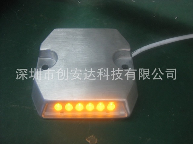 贵州铸铝黄白有源道钉灯厂家创安达科技生产销售亮度高质量好图片