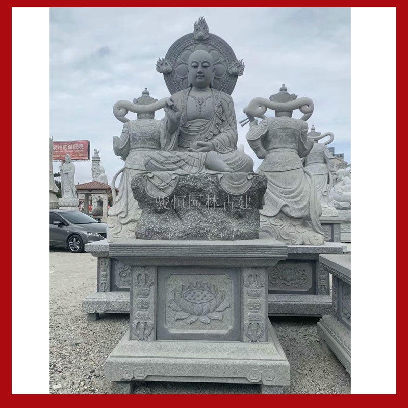 石材地藏王 大型石雕地藏王 地藏菩萨佛像加工图片