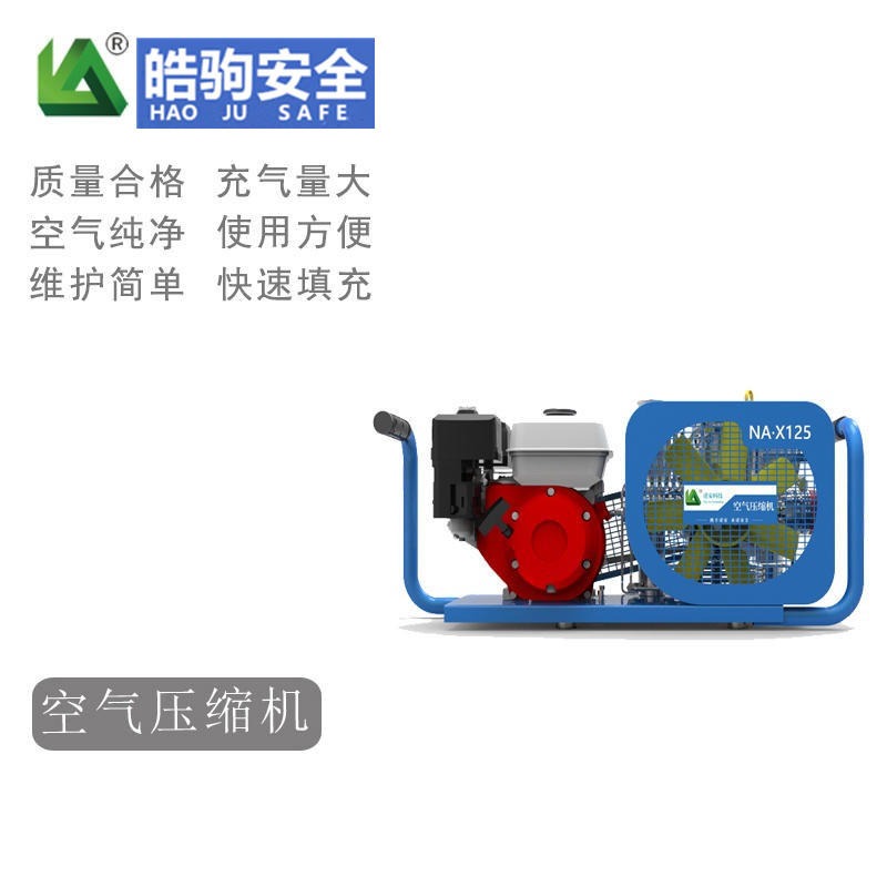 上海皓驹厂家直销 NA-X125SH德国型高压空气充填泵 空气充气泵 正压呼吸器充气泵