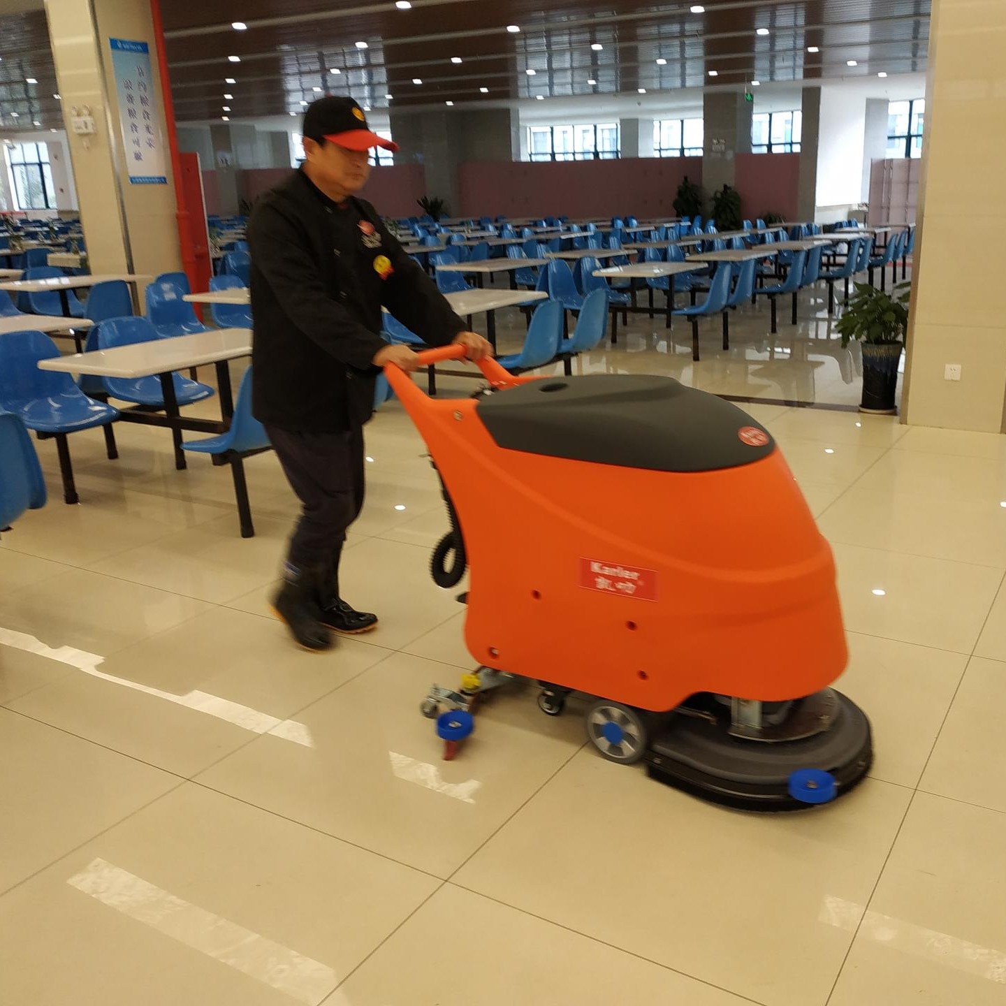 凯迪斯手推式全自动洗地机X2 福建厦门市超市物业工厂KTV保洁擦地机