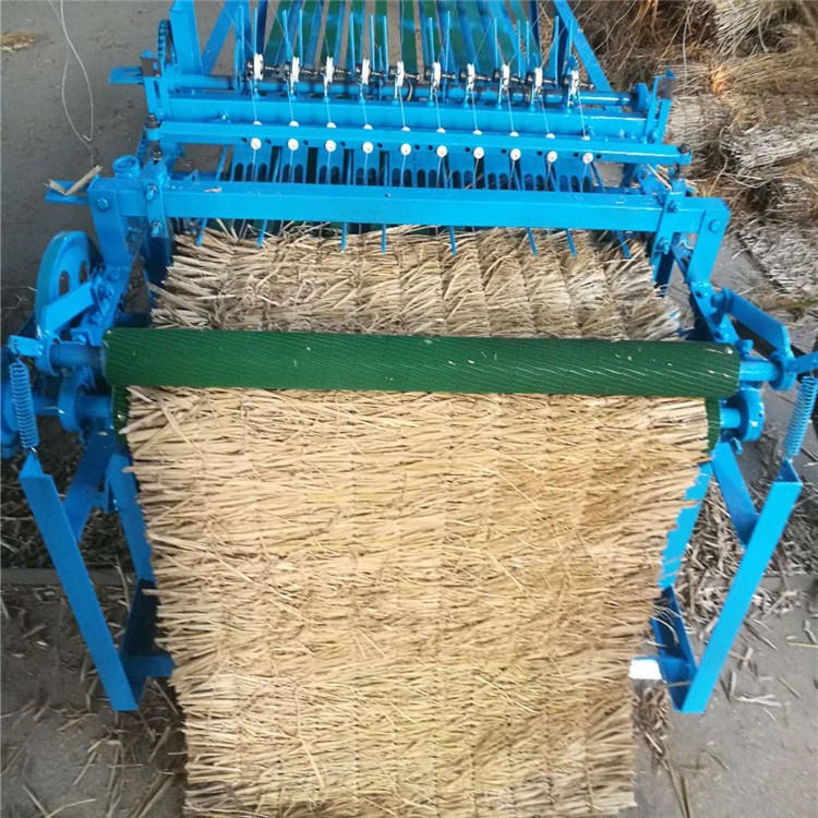2米宽草帘机 自动切边电动稻草芦苇编织机 电动草帘机