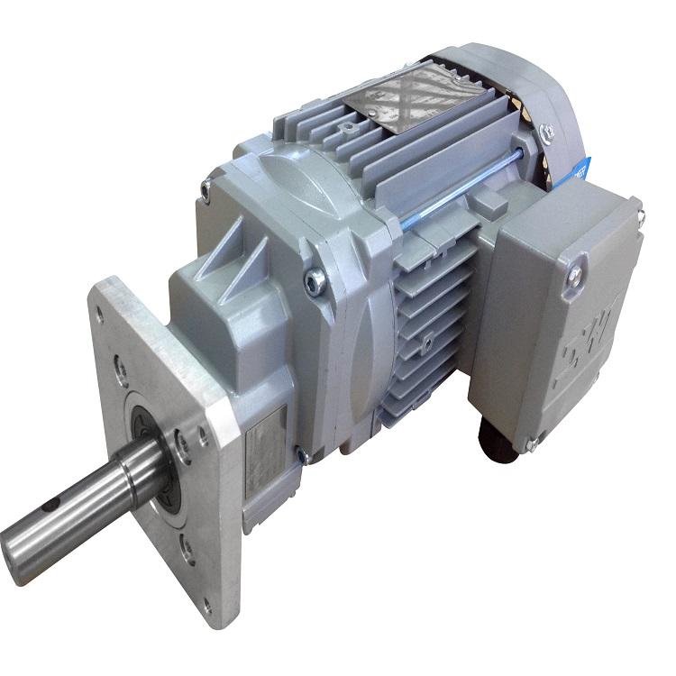 格瓦GWD定制单级齿轮减速电机 自动化多层养鸡设备饲料绞龙喂料系统用诠世款750W齿轮减速电机TRX01-5-0.75图片