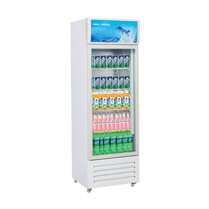 冷藏柜 超市商用饮料冰箱立式双门冷藏保鲜设备 展示柜图片