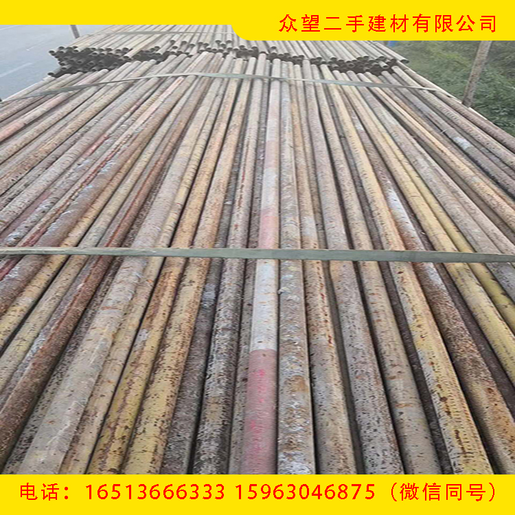 浙江回收桥梁建筑旧架管供应建筑工地旧钢管众望二手建材