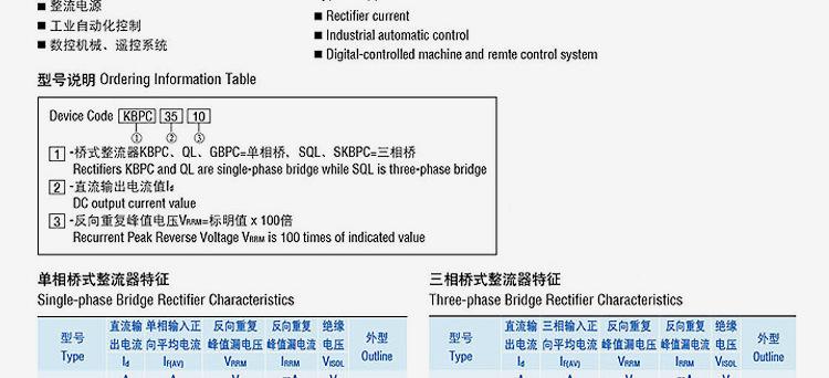 数控机械专用配件 QLF3010 QLF30A1000V 桥式整流器 桥堆含散热器示例图18