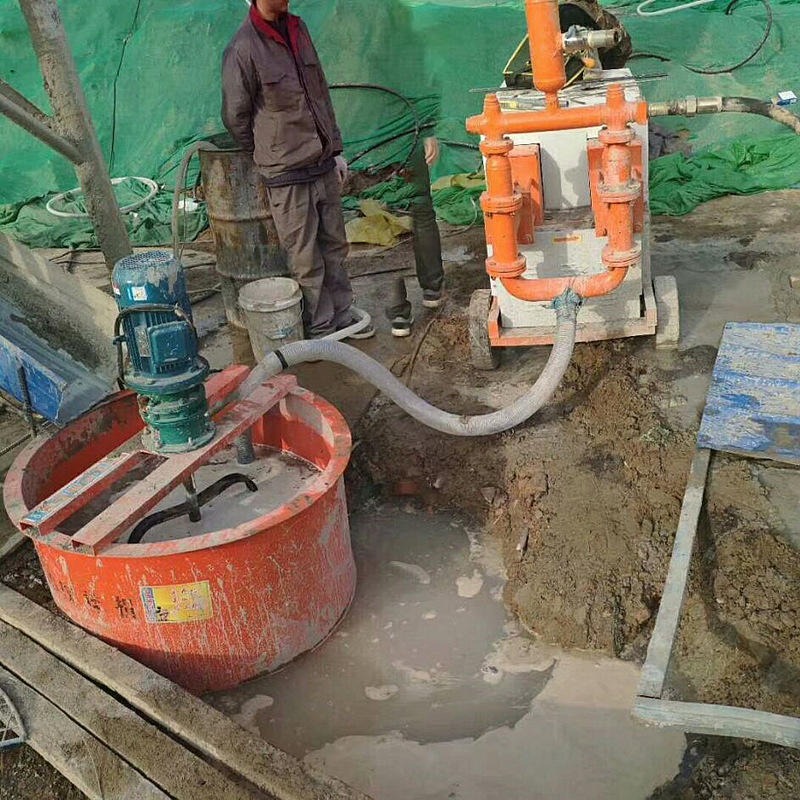 新疆省乌鲁木齐双缸双液液压注浆泵 小型活塞式液压注浆泵 双液压力堵漏注浆机