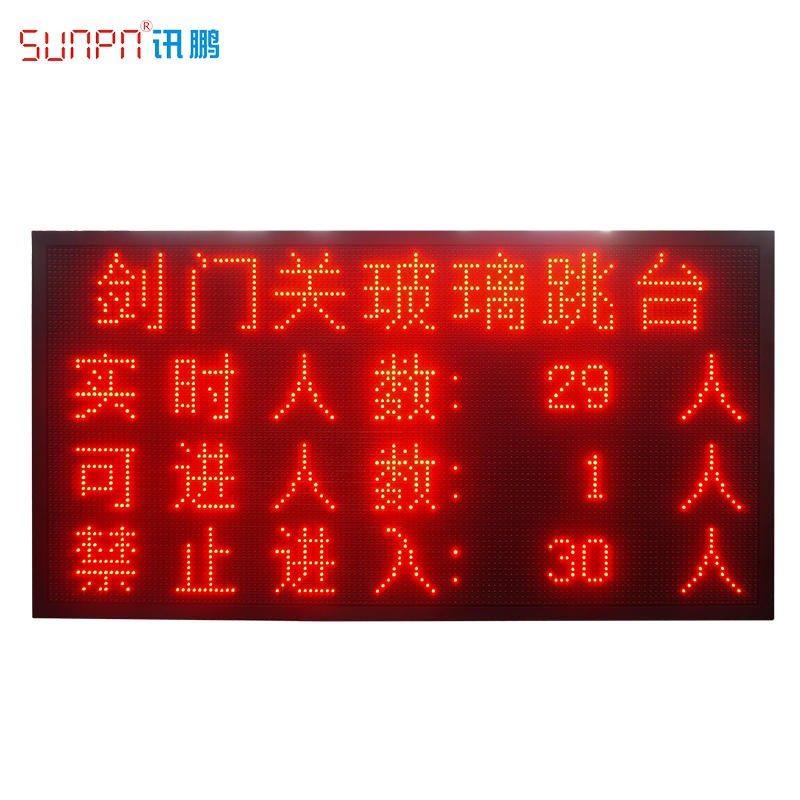 SUNPN讯鹏 客流量计数屏  人数统计显示屏 客流LED显示屏 人流量统计器
