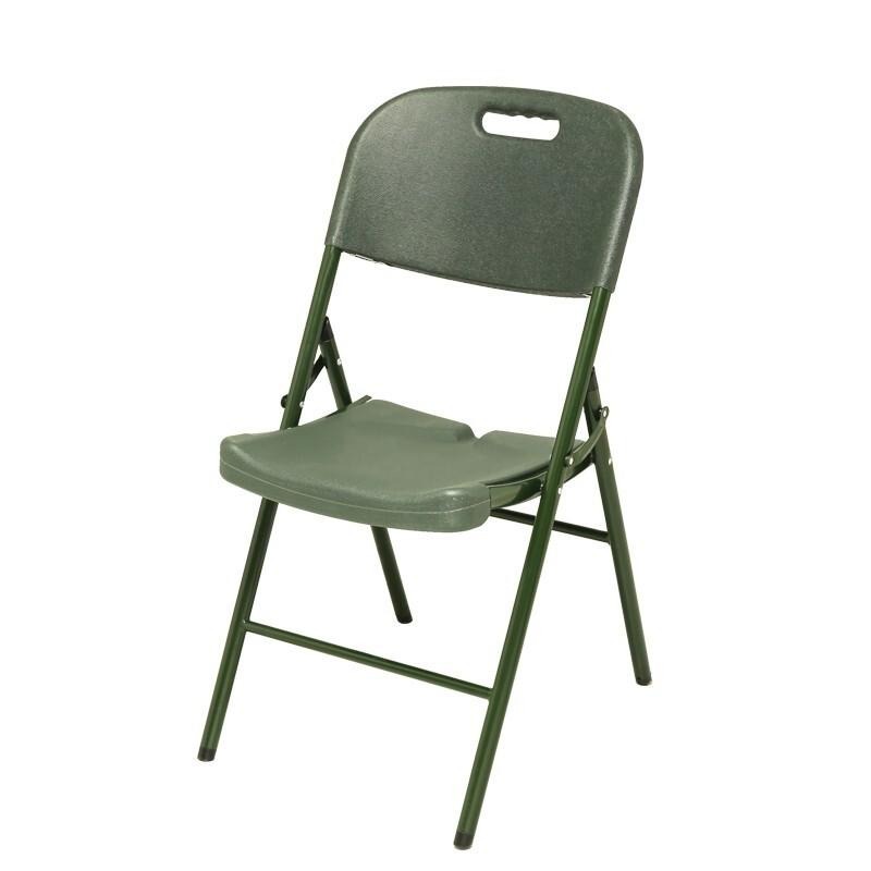 野外作业椅军绿色吹塑折叠椅制式作业椅野外折叠作训椅户外会议椅露天观礼椅制式野外指挥椅可定制厂家