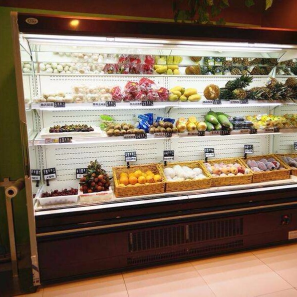 六安风幕柜厂家 定做超市水果保鲜柜多钱一米