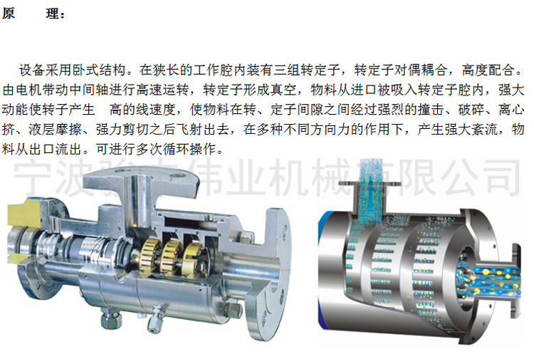 SRH3-100不锈钢管线式高剪切均质乳化泵 7.5KW管线式三级乳化机示例图8