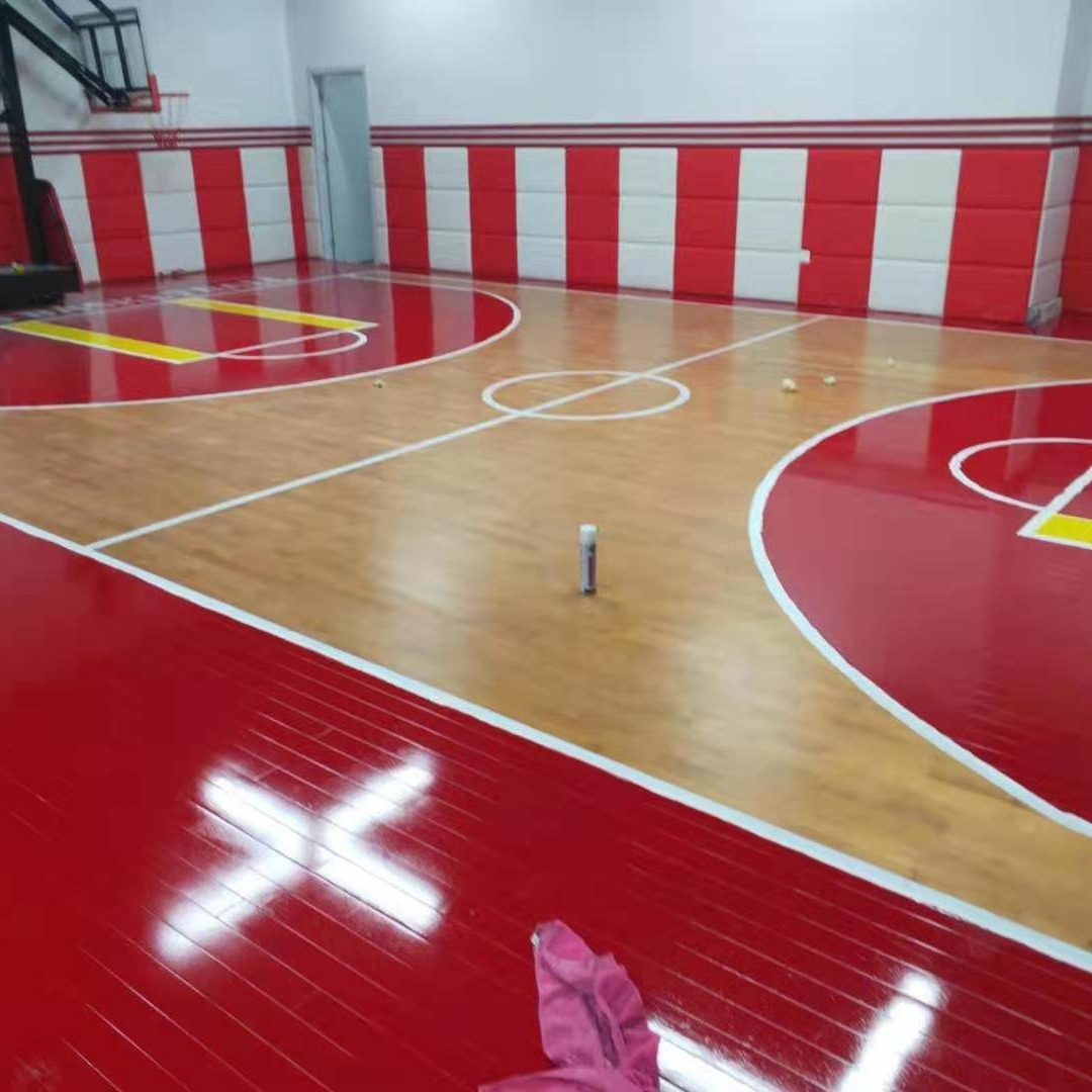 石家庄运动木地板 枫木地板 体育用木地板 篮球馆木地板 双鑫体育厂家