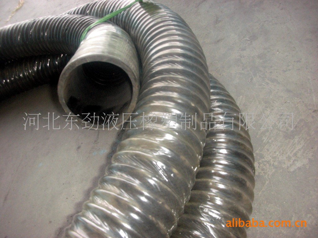 厂家批发 河北钢丝胶管 塑料钢丝 螺旋钢丝胶管示例图6