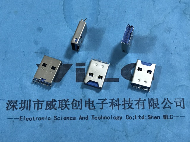 AM USB3.0+TF 卡/2.0USB公头+TF 夹板式OTG 二合一单/双排针图片