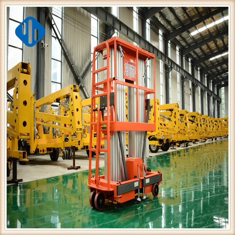 厂家供应6/8/10米小型铝合金升降机 单柱双柱移动电动升降平台