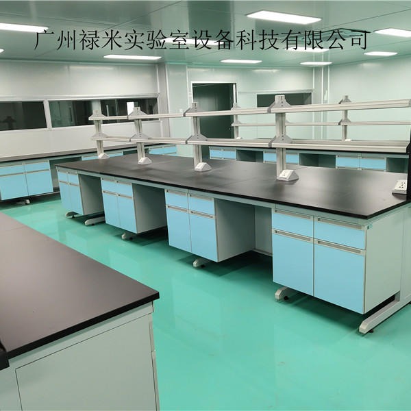 禄米厂家直销学校 钢木实验台 全钢简约工作台 边台 化验室操作台 实验室家具LM-SYT32813