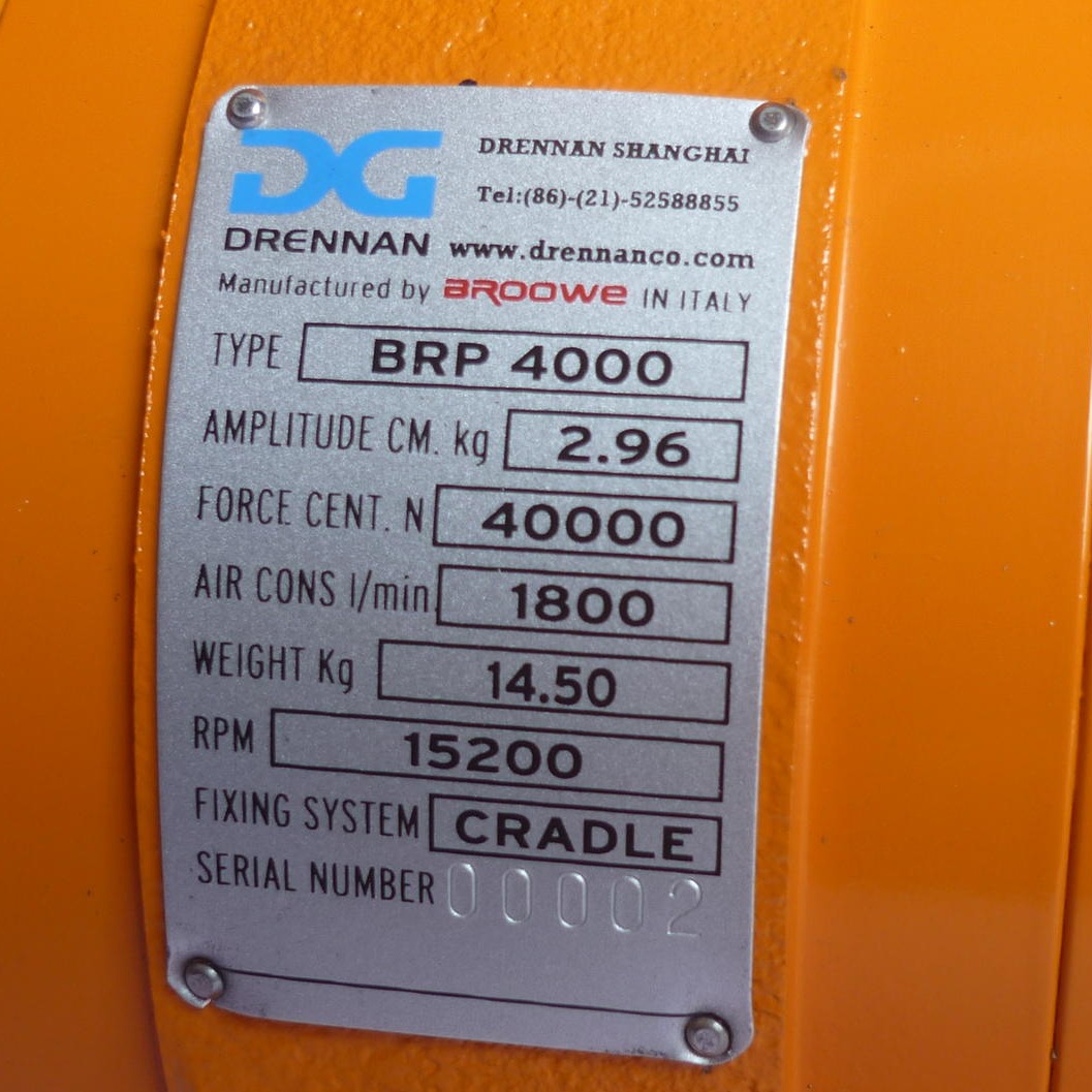 气动马达 BRP4000  混凝土振动器 气动马达 高频外用附着式振动器   意大利进口气动振捣器图片
