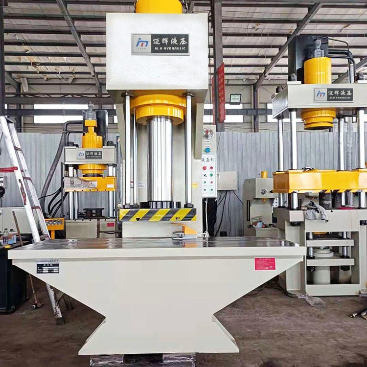 液压厂家供应加长工作台单柱压力机YQ41-100吨单臂液压机弯曲矫正油压机图片