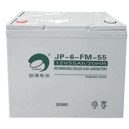 劲博蓄电池JP-6-FM-55免维护蓄电池12V55AH ups eps通讯电池 厂家参数