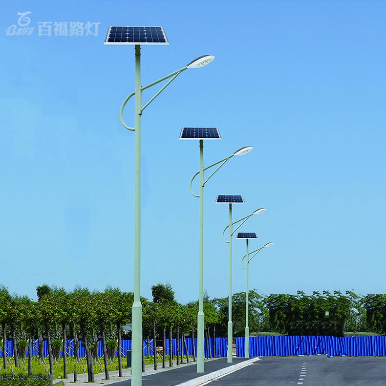 批发太阳能一体化路灯 金华太阳能路灯厂家 百福照明6米太阳能路灯