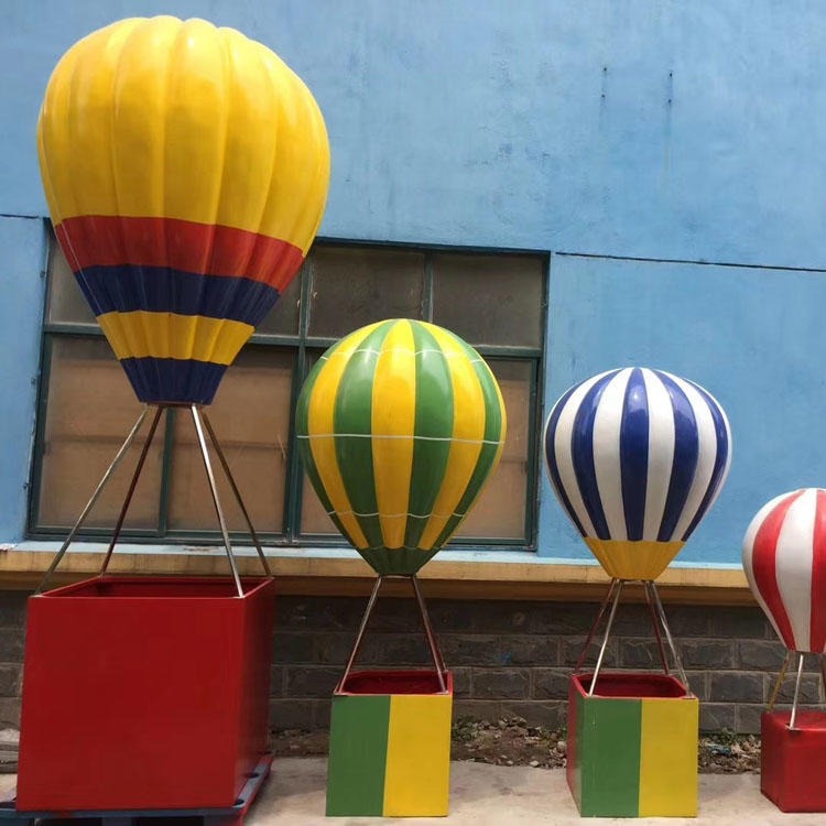仿真热气球 商场美陈装饰热气球 卡通热气球雕塑 彩绘热气球雕塑 博安