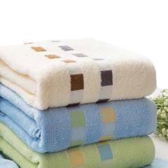 红素成人纯棉缎档浴巾可定制 500件起订不单独零售