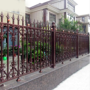 莜歌铝艺栏杆    铝合金围栏    小区别墅庭院花园围栏    围墙别墅护栏