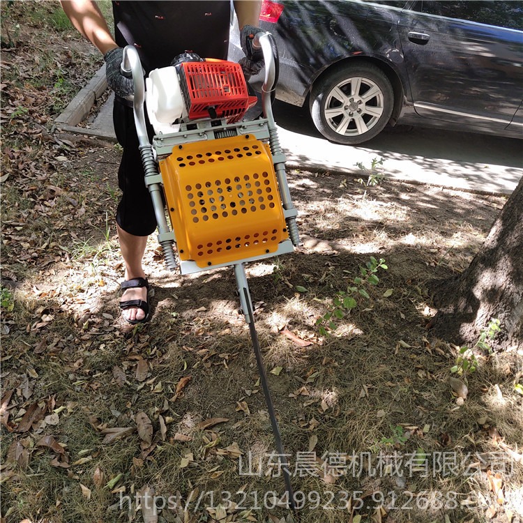 晨德 起苗机 便携式汽油挖树机 链条式挖树起树机 两冲程起苗机图片