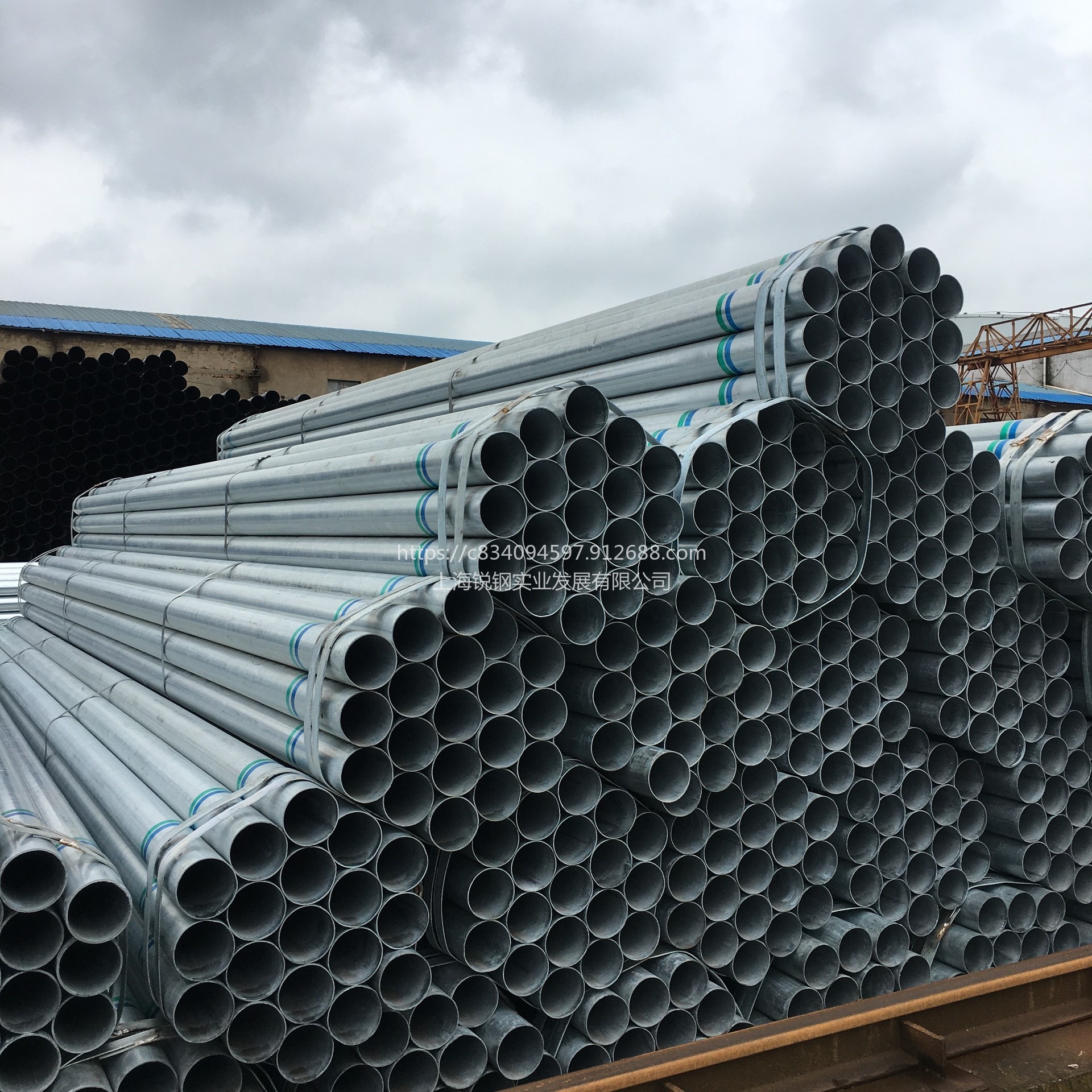 上海现货 管材 镀锌管 厂家批发1.5寸40外径48 镀锌钢管图片