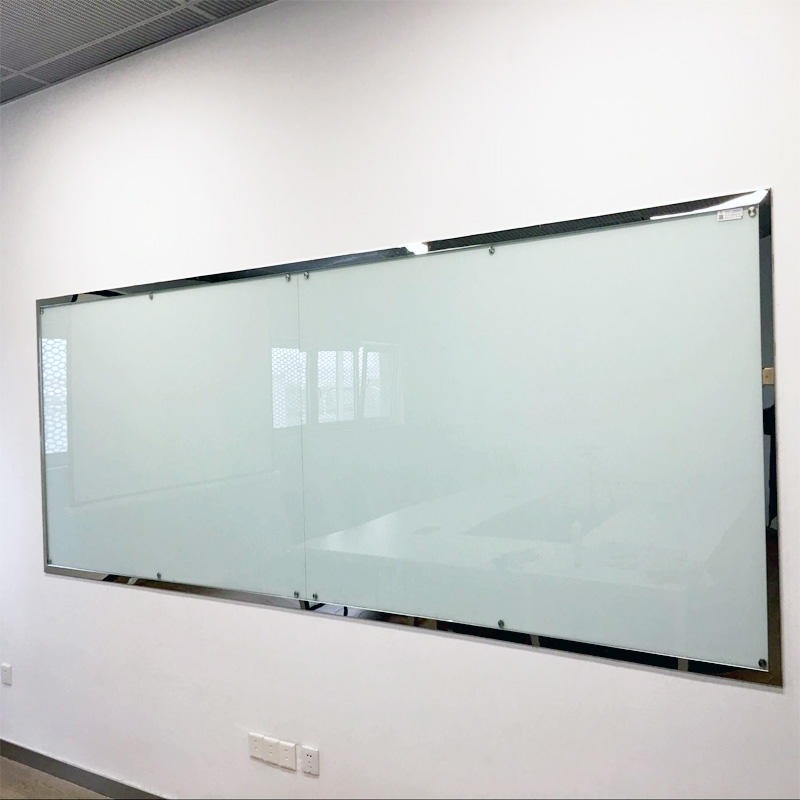 定制钢化磁性玻璃白板 钢化玻璃白板磁性玻璃定做 钢化磁性玻璃白板工厂-优雅乐图片