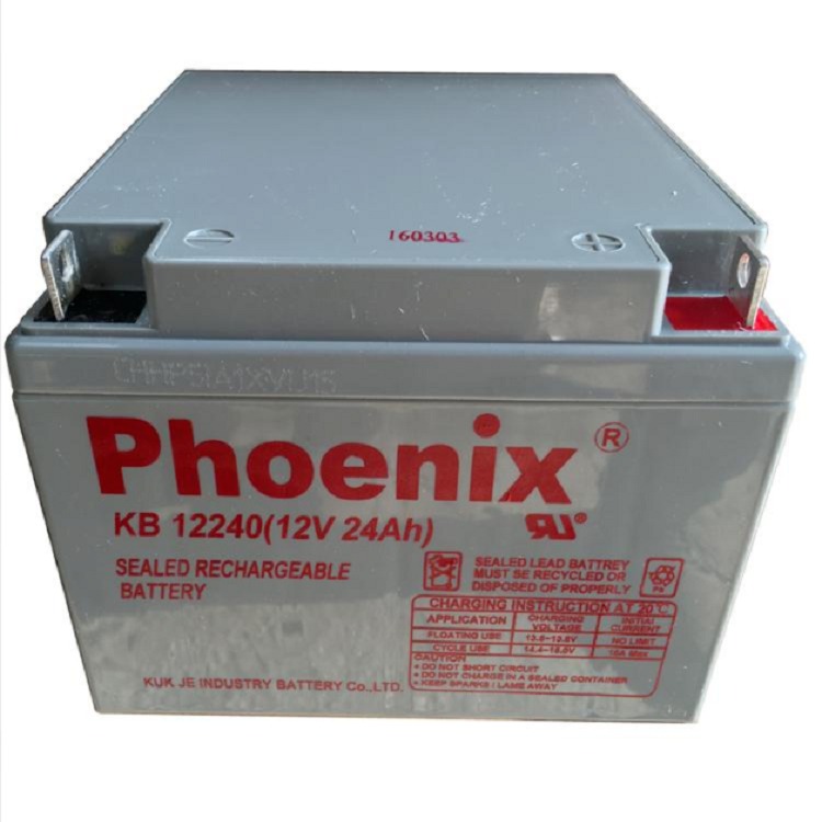 Phoenix蓄电池KB12240 凤凰蓄电池12V24AH免维护现货 菲尼克斯电源代理