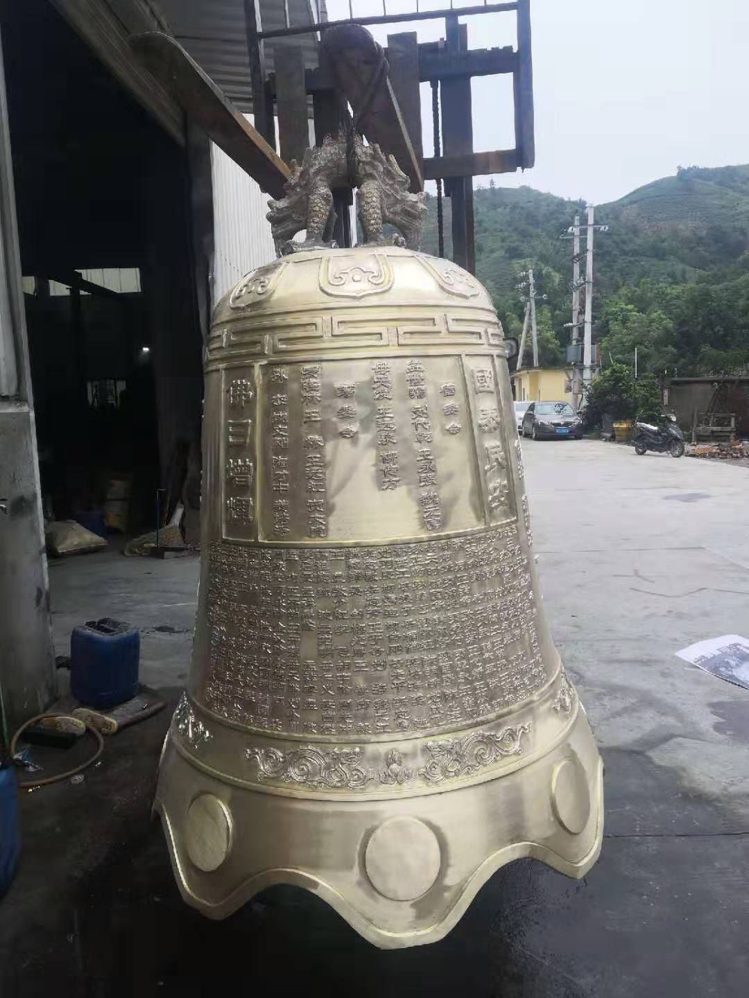 铜钟 温州慈宏法器专业生产定制道观铜钟 寺庙铜钟 露天大型铜钟