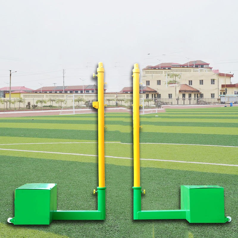 移动式羽毛球柱  供应移动式排球柱 比赛用羽毛球柱 比赛羽毛球柱价格图片