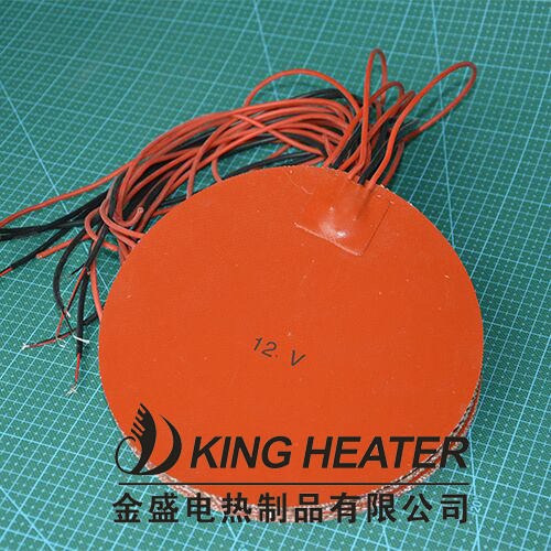 24V圆形3D打印机用配套硅胶加热板 硅胶发热片非标定制电热膜