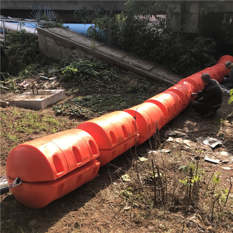 贵阳水电站大坝取水口拦污导漂装置用塑料浮筒拦污排
