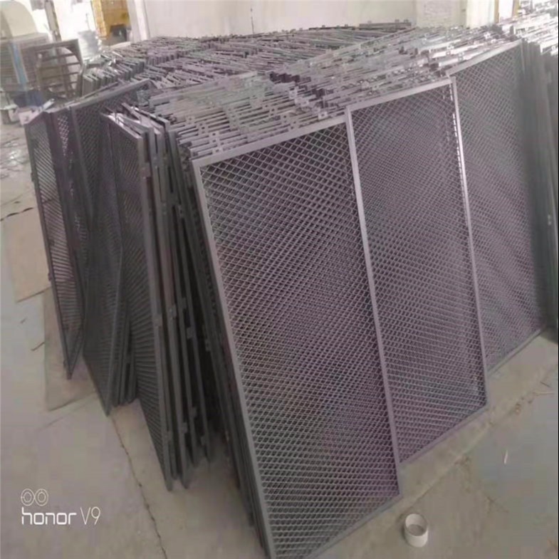 打孔铝板天花防火 网格式铝板天花隔墙 拉网铝单板 防潮 抗污