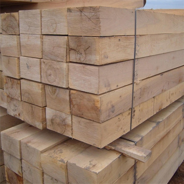 九天矿业木制枕木    矿用木制枕木材质    木制枕木规格尺寸