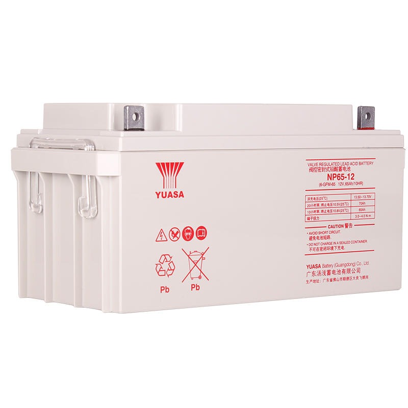 汤浅蓄电池NP65-12 储能应急电池铅酸免维护 广东汤浅12V65AH