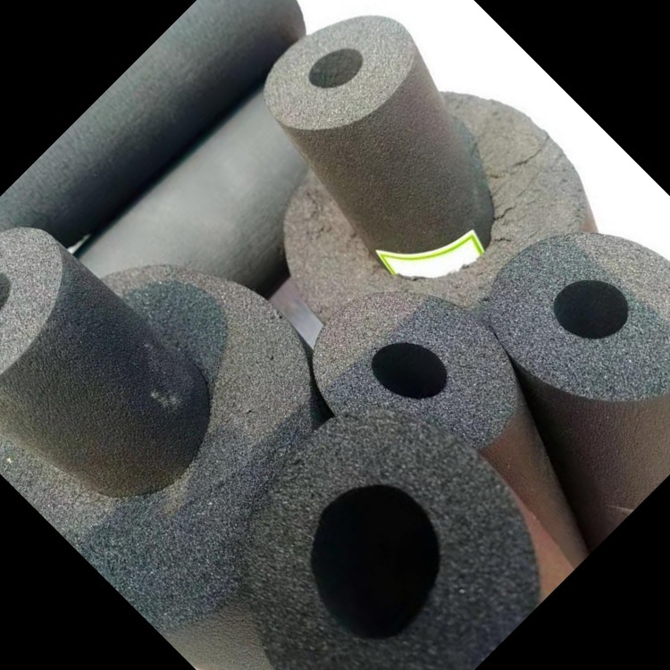 高密度橡塑管 空调橡塑保温管厂家现货 太阳能热水器保温橡塑管图片