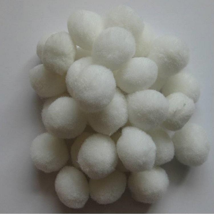 定型涤纶丝为原料规格30mm 郑州安禄纤维球填料