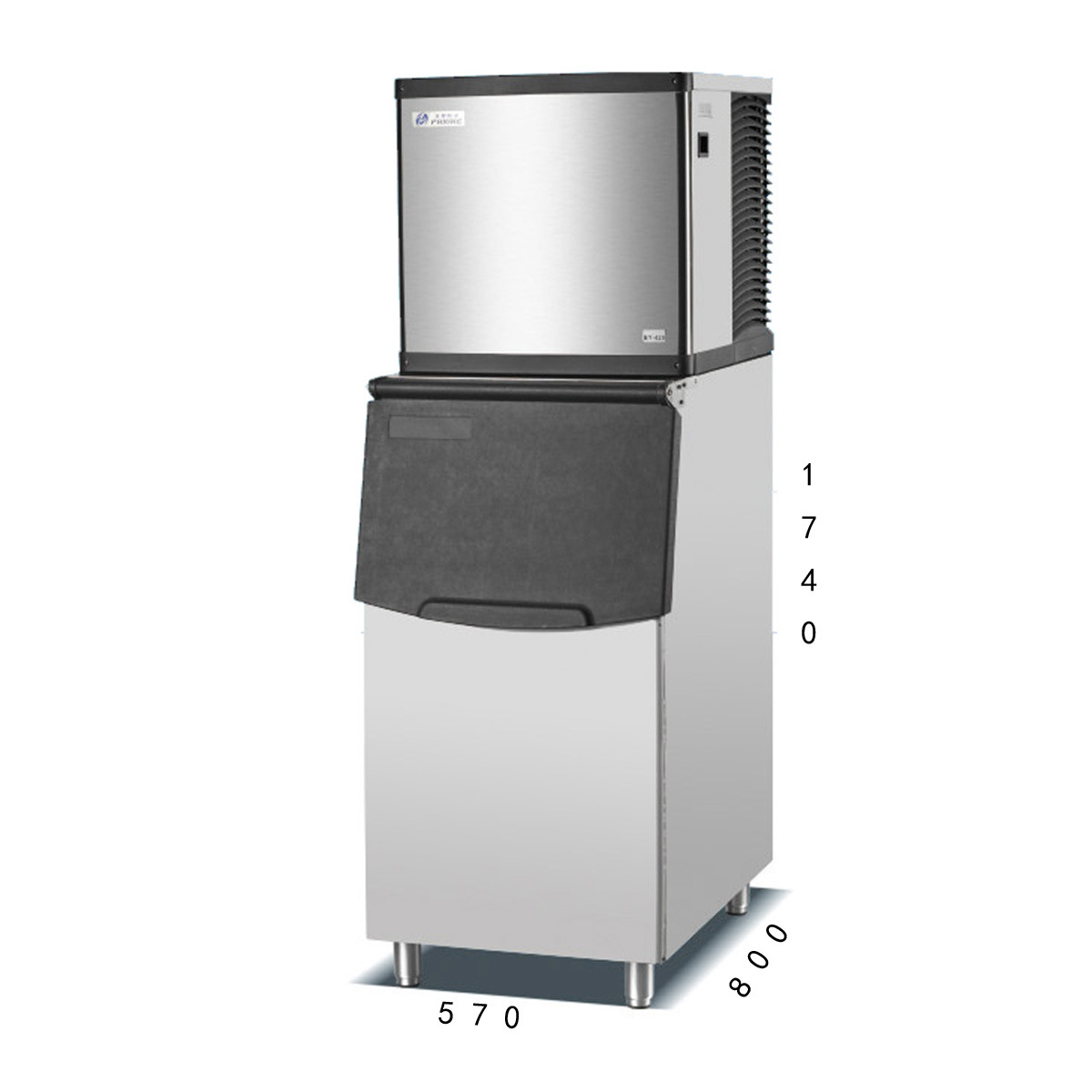 百誉月牙制冰机by300磅120公斤半月形咖啡奶茶饮品食用冰示例图3